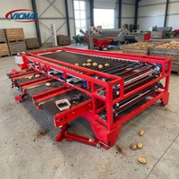 Volledig automatische fruit- en groenteverwerkingslijn: oogstmachine, sorteerder, reiniger, grader, verpakker, hoogwaardige instelbare fasen