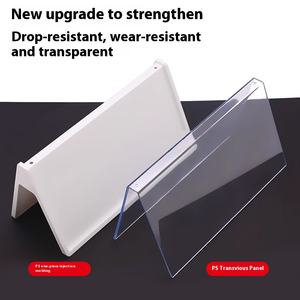 ג 'ינדה ברורה שם אקריליק דו-צדדי תצוגת לוח מתלה עיצוב נייד מודרני עבור הכנס - Product Image 6