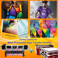 Impresora de Sublimación de Tinta de 2.2-3.2m con 8 Cabezales I3200, 2400dpi, Máquina Textil de Gran Formato para Papel de Transferencia Térmica
