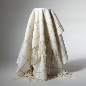 チェック柄ショールニットソフトトラベルブランケットカシミアパシュミナスカーフショール100高級ブランドデザイナー - Product Image 2