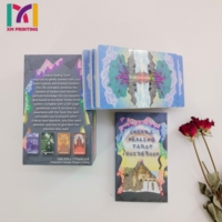 Impression de cartes de tarot personnalisées OEM/ODM en feuille métallisée, jeu de divination à collectionner, boîte de cartes imprimée sur mesure, échantillonnage rapide