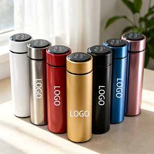 Thermos à vide intelligent avec affichage de la température, 350 ml, 500 ml, en acier inoxydable 304, bouteille d'eau portable, logo personnalisé - Product Image 1