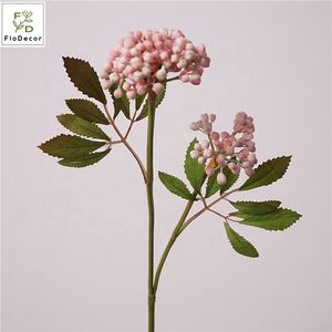 Neuheit Heißer Verkauf 2 Köpfe Künstliche Lila Rote Blaue Hortensien-Spitzenbeeren Weihnachts-Neujahrs-Herbstfarben-Wildstil - Product Image 5