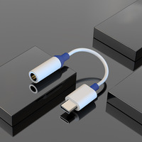Prise en charge des appels musicaux et du contrôle par fil Adaptateur audio numérique Câble AUX de 0.1m Adaptateur pour écouteurs USB C vers 3.5mm