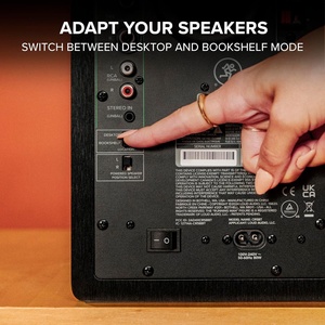 Moniteurs de <span class=keywords><strong>studio</strong></span> actifs Mackie CR3.5 3,5 pouces <span class=keywords><strong>Creative</strong></span> Reference 50W 2 pièces avec bouton de réglage du ton et interrupteur de positionnement pour la musique - Product Image 3
