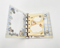 Personnalisé A7/A6/A5 Capybara Mignon Cahier à Spirale Mini Journal de Poche Feuilles Mobiles PP Couverture Record Memo pour Business School Diary