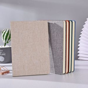Carnet en tissu personnalisé A5, bloc-notes simple, couleur unie, lignes horizontales, livre d'art, cadeau en tissu, 100 feuilles - Product Image 1