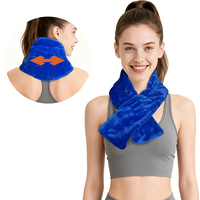 Compresse chaude/froide World Bio pour soulager les douleurs au cou et aux épaules, coussin chauffant avec fonction anti-stress (51x46cm)