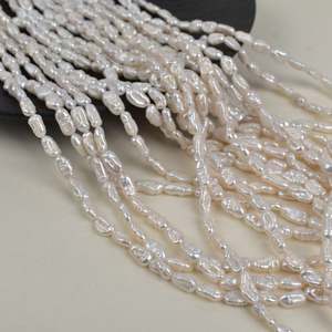 Perlas Barrocas de Alto Brillo a Precio de Mayoreo R.GEM, Perlas Naturales de Agua Dulce de 6mm, Perlas Sueltas <span class=keywords><strong>para</strong></span> la Fabricación de Joyería - Product Image 3