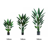 Grande plante artificielle de Canna Lily en pot, feuillage tropical, décoration nordique pour salon, verdure d'intérieur, vente en gros