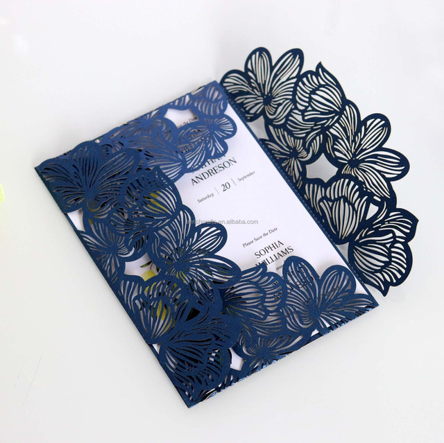 Wholesale Direct Sales Laser Cutting Hollow Envelopes Seal Engagement Wedding Invitation Hollow Greeting Card Envelope