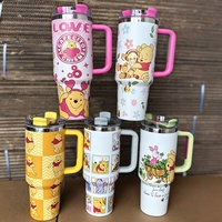 Mug isotherme de luxe en acier inoxydable 40 oz avec poignée et paille métallique – Tasse de voyage moderne pour café, camping et voiture