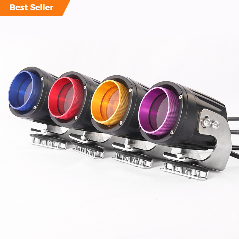 High Power 12w Led Offroad Pod Lights Rgb 3 Inch Round Truck Laser Spot Car Driving Led Work Light