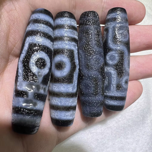 Wholesale 50mm <strong>Blue</strong> Tibetan Ancient Budda Oval Shape Old Beads Antique Tibetan Agate Beads for Bracelet Making