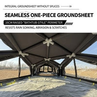 Tente gonflable d'extérieur grande et entièrement équipée, imperméable, en tissu Oxford, pour pique-nique et camping
