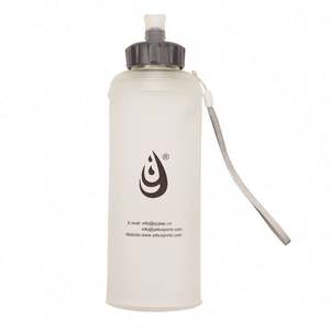 MUESTRA GRATUITA Botella de Agua Flexible de TPU de Alta Calidad, Novedad, 550 ML, 650 ML, 750 ML, Libre de BPA, No Tóxica, para Camping y Senderismo - Product Image 1