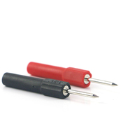 Adaptateur de connecteur mâle 2mm de haute qualité à aiguille femelle 4mm avec gaine d'isolation pour multimètre