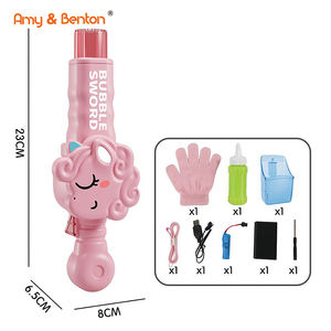 Baguettes à bulles de brouillard mignonnes, machine à bulles électrique automatique avec fumée magique, lumières colorées et musique, <span class=keywords><strong>jeu</strong></span> de bulles pour fête - Product Image 2