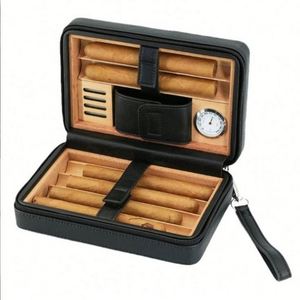 Custom Embossed Logo Double Cigars Humidor Lighter Cutter Storage Portable Travel Luxury Oxford Fabric Large Tools Bags - Product Image 5