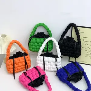 Дизайнерские женские сумки высокого качества, роскошная плетеная сумка ручной работы из исландской пряжи, мини сумка на плечо для женщин