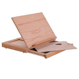 Chevalet d'art portable réglable en bois de style Art déco, écologique, avec tiroirs de rangement et <span class=keywords><strong>palette</strong></span> pour la peinture - Product Image 1