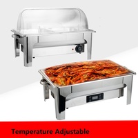 Meistverkaufter Edelstahl-Buffet-Wärmer Elektrischer Speisenwärmer mit Heiz- und Warmhaltefunktion Küchengerät im Tischdesign