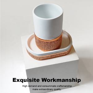 Durevole <span class=keywords><strong>Rosa</strong></span> Della Resina di Colore 5 Pezzi <span class=keywords><strong>Accessori</strong></span> per Il <span class=keywords><strong>Bagno</strong></span> <span class=keywords><strong>Set</strong></span> - Product Image 5