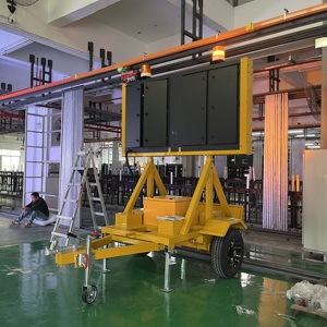 ป้ายจราจร LED แบบไดนามิก ป้ายข้อความแปรผัน ป้าย LED ติดรถพ่วงเคลื่อนที่ ป้าย LED จราจรแบบพกพา ป้าย LED พลังงานแสงอาทิตย์ - Product Image 6