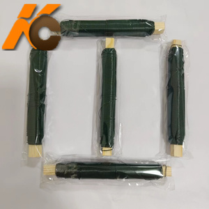 Nhà máy!!!!! Dây ràng buộc hoa giáng sinh với chốt gỗ-Dây làm vườn sơn mài màu xanh lá cây 0.65mm x38m Chiều dài - Product Image 2