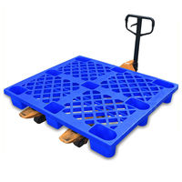 Palettes Euro en plastique HDPE simple face 130*100, grille en maille, pour stockage industriel en entrepôt