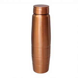 Amazing Style <b>Copper</b> Bottle Glossy Finish <b>Screw</b> Cap Leak-Proof Drinking Ayurvedic GYM Fitness Sports Outdoor Travel Bottles - Product Image 1