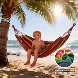 Hamaca <span class=keywords><strong>de</strong></span> Lona Portátil para Jardín, Patio y Camping - Product Image 2