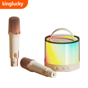 Altavoz Karaoke Portátil Worthy K36 para Niños con Iluminación LED RGB, Compatible con Computadora y Micrófono Inalámbrico - Product Image 1