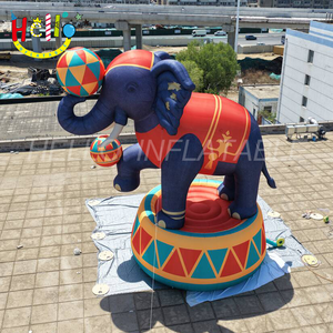 Elefante Inflable Gigante Estilo Circo con Bolas de Colores para Decoración de Eventos y Festivales - Product Image 4