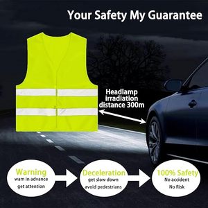 Gilets réfléchissants à <span class=keywords><strong>prix</strong></span> abordable, <span class=keywords><strong>gilet</strong></span> ignifuge réfléchissant en polyester pour travaux extérieurs et de construction - Product Image 2