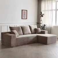 Ensemble de canapés sectionnels inclinables modernes en tissu mousse haute densité, mobilier pratique pour appartement, hôtel et espaces de vie