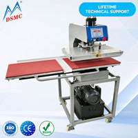 Presse à chaud hydraulique automatique double station 40x60cm pour l'impression par transfert thermique sur T-shirts, vêtements et textiles