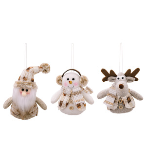 Pequeño árbol <span class=keywords><strong>de</strong></span> Navidad y adornos <span class=keywords><strong>de</strong></span> bolas <span class=keywords><strong>Muñeco</strong></span> <span class=keywords><strong>de</strong></span> <span class=keywords><strong>nieve</strong></span> y alce Colgante Muñeca Regalo para decoraciones festivas - Product Image 5