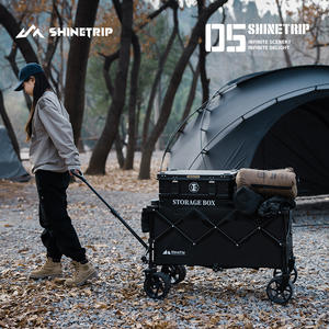 चमक यात्रा पर्वत मज़ा ऑल-एरिया स्टोरेज कार्ट फोल्डेबल पोर्टेबल चार-पहिया ट्रॉली हाथ पुश - Product Image 1