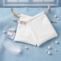 Sac cadeau de luxe avec cordon de serrage et ruban, sacs cadeaux promotionnels