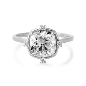 925 Silver Lab made Diamond Open Circle Stud Pendientes Hecho a mano Producto a granel para mujeres y hombres Regalo - Product Image 1