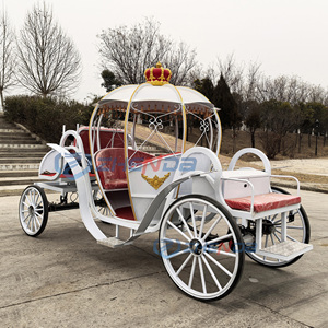 2026 Carrosse de mariage classique de luxe en acier, modèle citrouille, pour 4 à 8 personnes, blanc, pour transport spécial, à vendre - Product Image 4