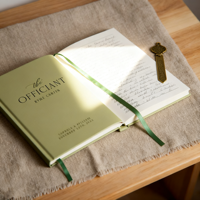 Cuaderno de Lujo Personalizado con Tapa Dura y Forro, 5.25x8.25 Pulgadas, con Grabado en Relieve para Discursos, Sermones, Bodas - Regalos para Pastores y Anfitriones
