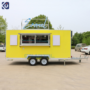 CAMPTRL CE DOT Certified Square Food Trailer Mobile Coffee Bakery Food Truck Street Coffee Bar with LED Light for Europe USA - Product Image 3