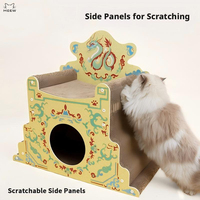 Griffoir pour chat multi-niveaux en forme de dragon impérial mignon avec escalier en carton – Vente en gros