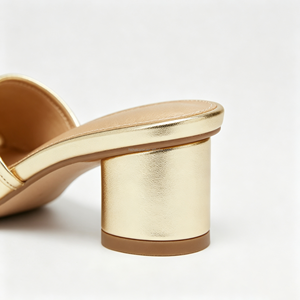 Sandalias Elegantes para Mujer con Plataforma Abierta y Tacón Cuadrado, Parte Superior de Cuero PU, Suela de Goma, Ligeras, Ideales para Fiestas Nocturnas - Product Image 5