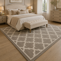 Tapis de luxe en laine de Nouvelle-Zélande tufté à la main, tapis géométrique marocain moderne, tapis sur mesure pour villa, hôtel, salon
