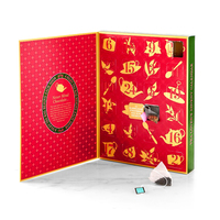 Calendrier de l'Avent personnalisé 2026 le plus vendu : Boîte en carton pour jouets, voitures, chocolats, dates, licornes, donuts, biscuits, cubes de cire parfumée