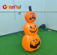 Décoration gonflable d'Halloween de 4 pieds, citrouille gonflable d'Halloween avec lumières LED, citrouille gonflable pour décorations de jardin