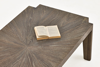 Table basse minimaliste du milieu du siècle en chêne recyclé, table à manger et table basse en bois, adaptée aux meubles de salon de villa